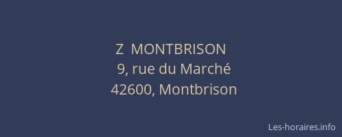 Z  MONTBRISON