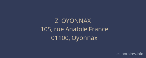 Z  OYONNAX