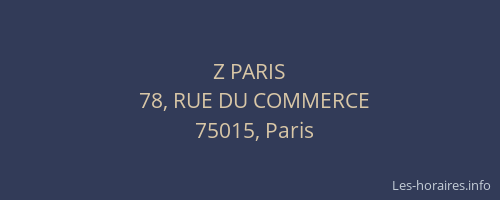 Z PARIS