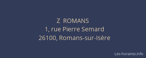 Z  ROMANS