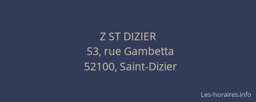 Z ST DIZIER