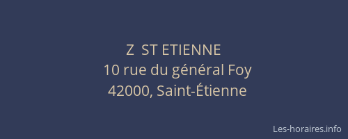 Z  ST ETIENNE