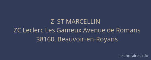 Z  ST MARCELLIN