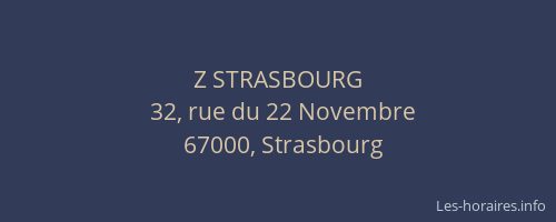 Z STRASBOURG