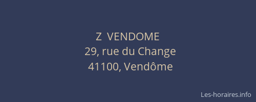 Z  VENDOME