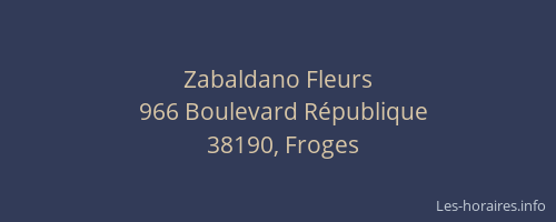 Zabaldano Fleurs