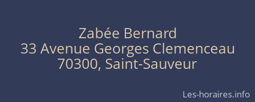 Zabée Bernard