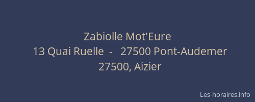 Zabiolle Mot'Eure