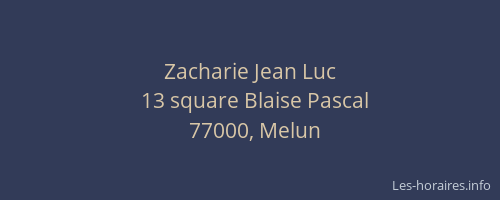 Zacharie Jean Luc