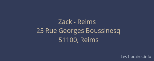 Zack - Reims