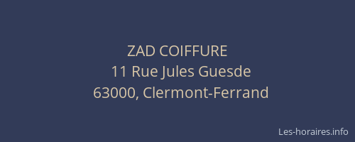 ZAD COIFFURE