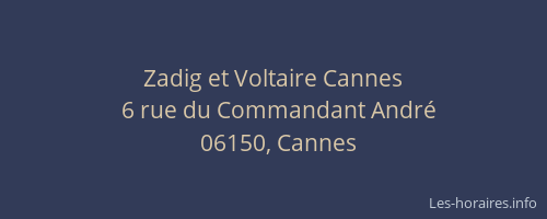 Zadig et Voltaire Cannes