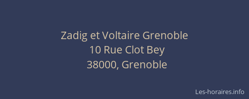 Zadig et Voltaire Grenoble