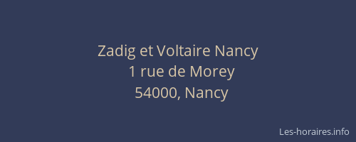 Zadig et Voltaire Nancy