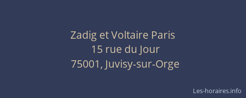 Zadig et Voltaire Paris