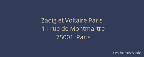 Zadig et Voltaire Paris