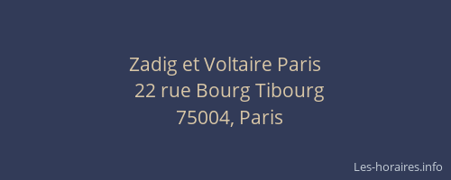 Zadig et Voltaire Paris
