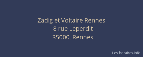 Zadig et Voltaire Rennes