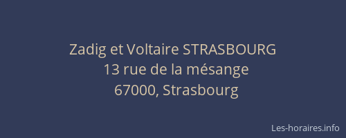 Zadig et Voltaire STRASBOURG