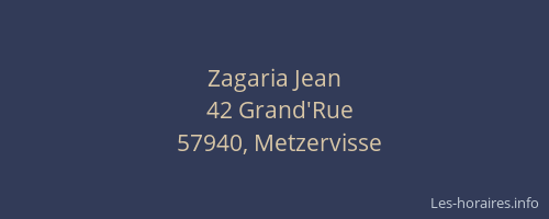 Zagaria Jean
