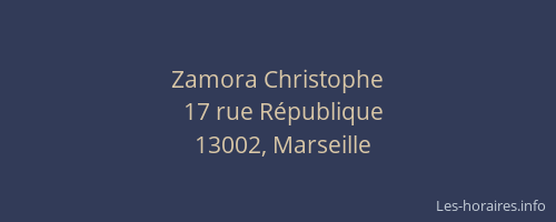 Zamora Christophe