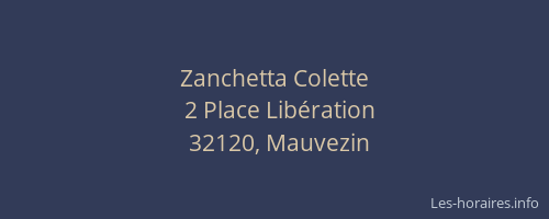 Zanchetta Colette