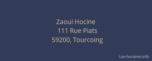 Zaoui Hocine