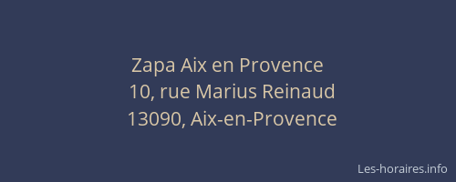 Zapa Aix en Provence