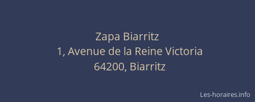 Zapa Biarritz