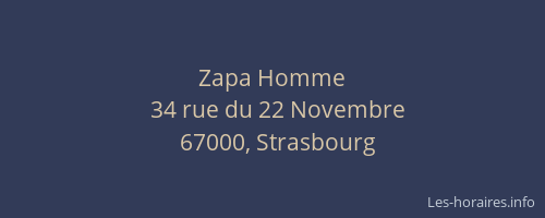 Zapa Homme