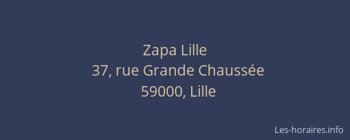 Zapa Lille