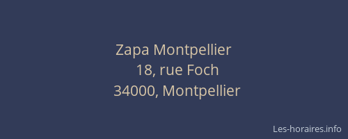Zapa Montpellier