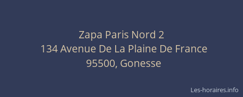 Zapa Paris Nord 2