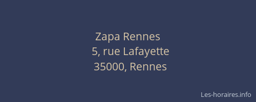 Zapa Rennes