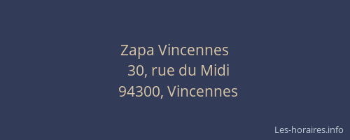 Zapa Vincennes