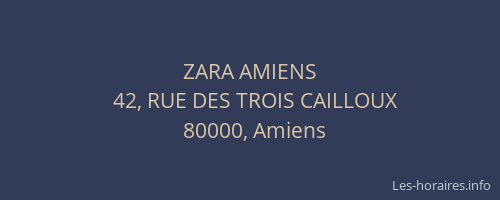 ZARA AMIENS