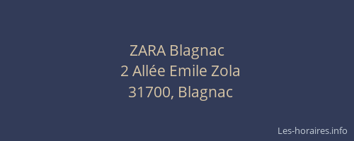 ZARA Blagnac