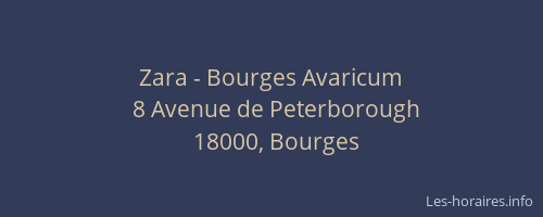 Zara - Bourges Avaricum