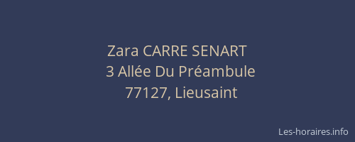 Zara CARRE SENART