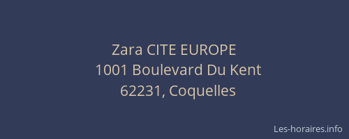 Zara CITE EUROPE