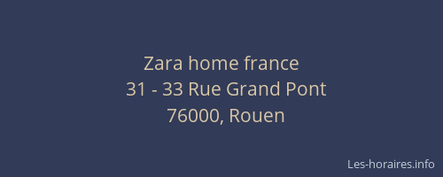 Zara home france