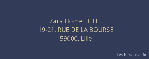 Zara Home LILLE