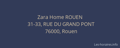 Zara Home ROUEN