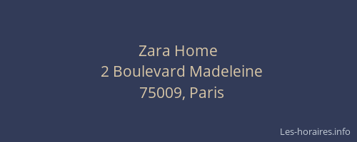Zara Home