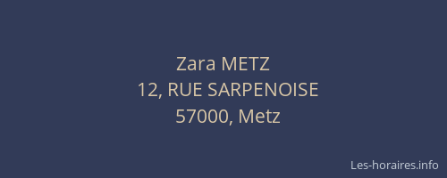 Zara METZ