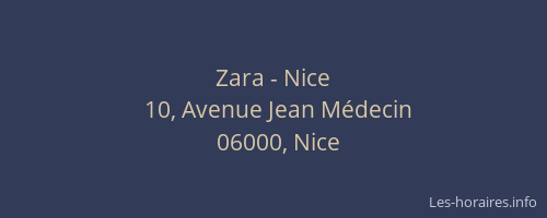 Zara - Nice