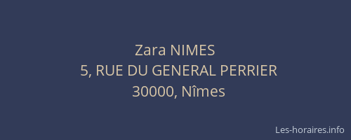 Zara NIMES