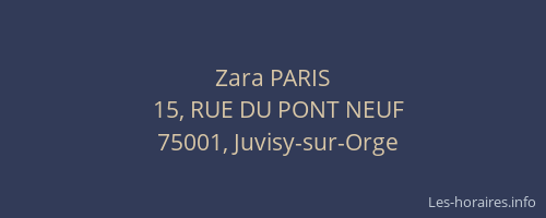 Zara PARIS