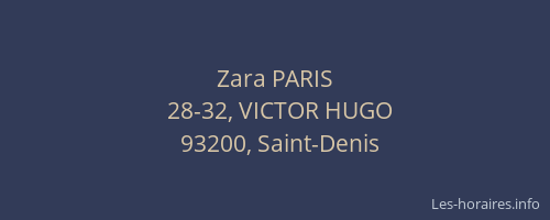 Zara PARIS