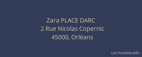 Zara PLACE DARC